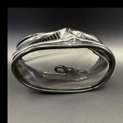 Portable clear mini zipper case (black)