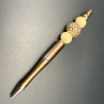 SD Beaded Pen Gold w/ yellow ball