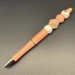 SD Beaded Pen Peach w/white ball