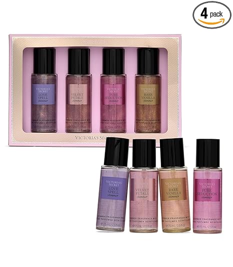 VS Fragrance Mist 4pc collection Victoria's Secret Fragrance Mist Collection 4 pc mini gift set - Image 1